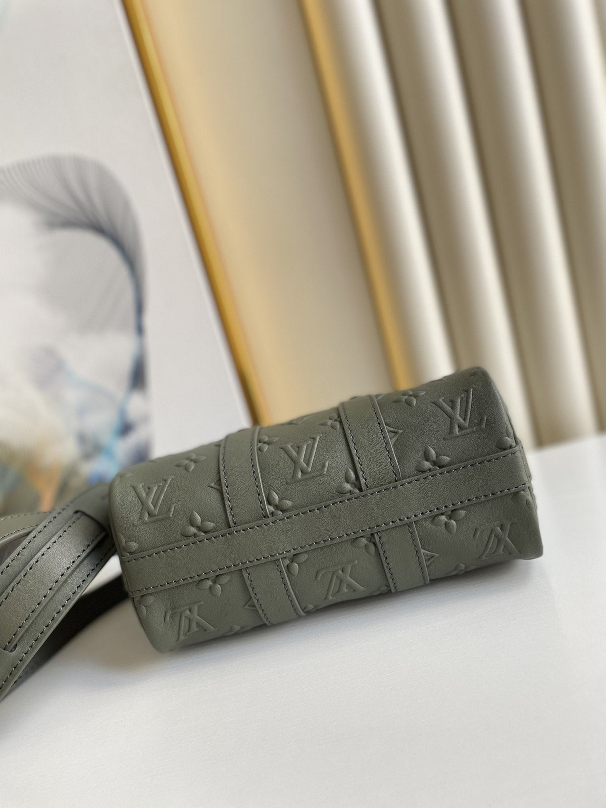 Louis Vuitton Keepall XS 21cm Khaki Monogram Seal Bag