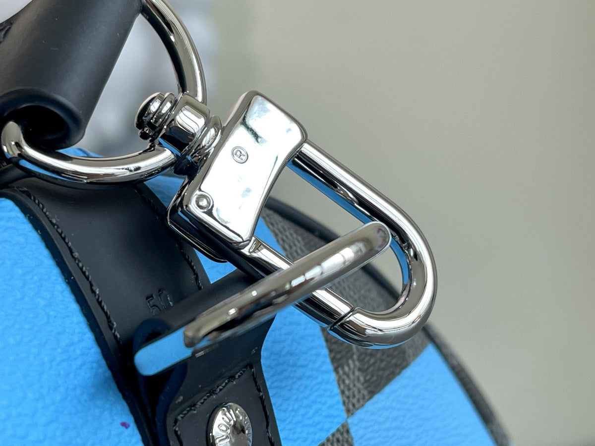 Louis Vuitton Keepall 50 Bandouliere Blue Damier Graphite Bag