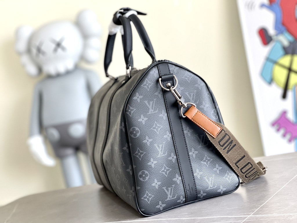 Louis Vuitton Keepall 45 Bandouliere Monogram Eclipse Bag