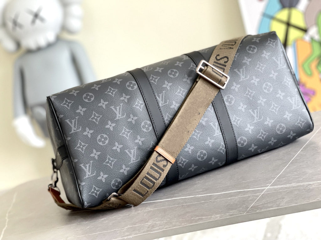 Louis Vuitton Keepall 45 Bandouliere Monogram Eclipse Bag