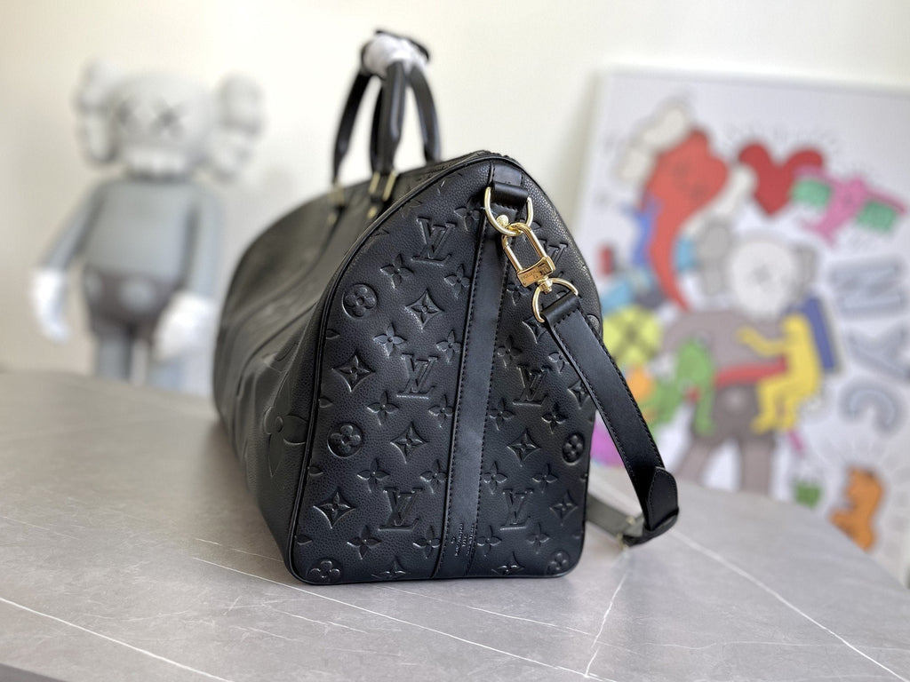 Louis Vuitton Keepall 45 Bandouliere Monogram Empreinte Giant Bag