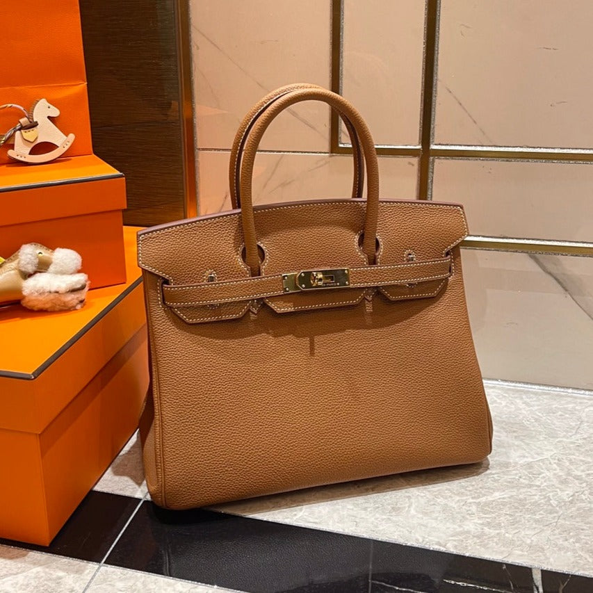 Hermes Birkin 30cm Gold Togo Leather Gold Hardware Bag