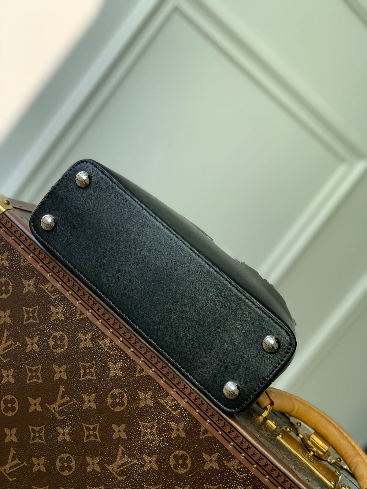 Louis Vuitton Capucines BB 27 Black Taurillon Silver Hardware Bag