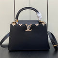 Louis Vuitton Capucines MM 31 Black Taurillon Gold Hardware Bag