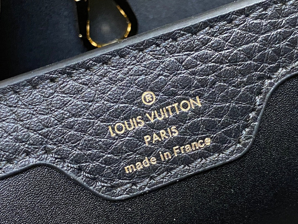 Louis Vuitton Capucines MM 31 Black Taurillon Gold Hardware Bag