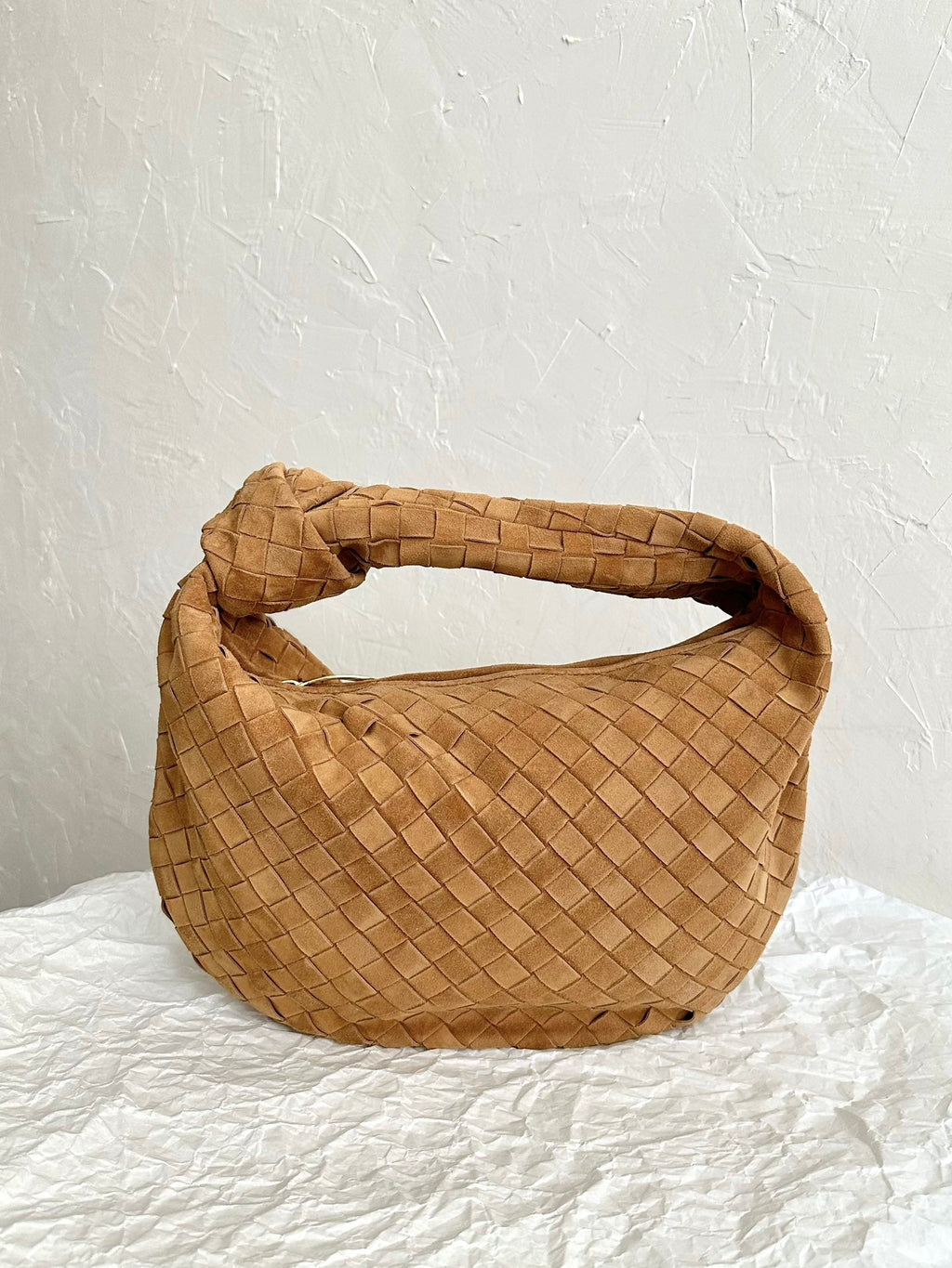 Bottega Veneta Teen Jodie 36cm Brown Suede Leather Bag