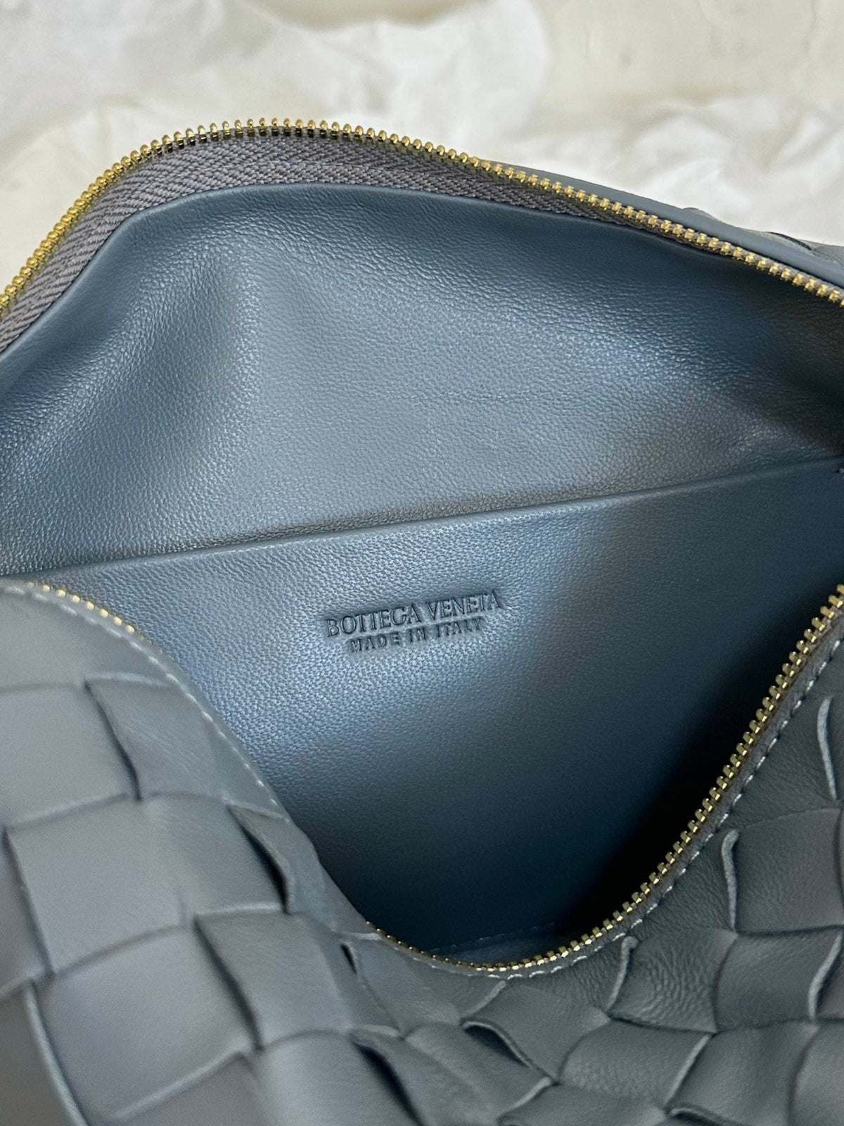 Bottega Veneta Bv Loop Small 23cm Grey Calfskin Bag
