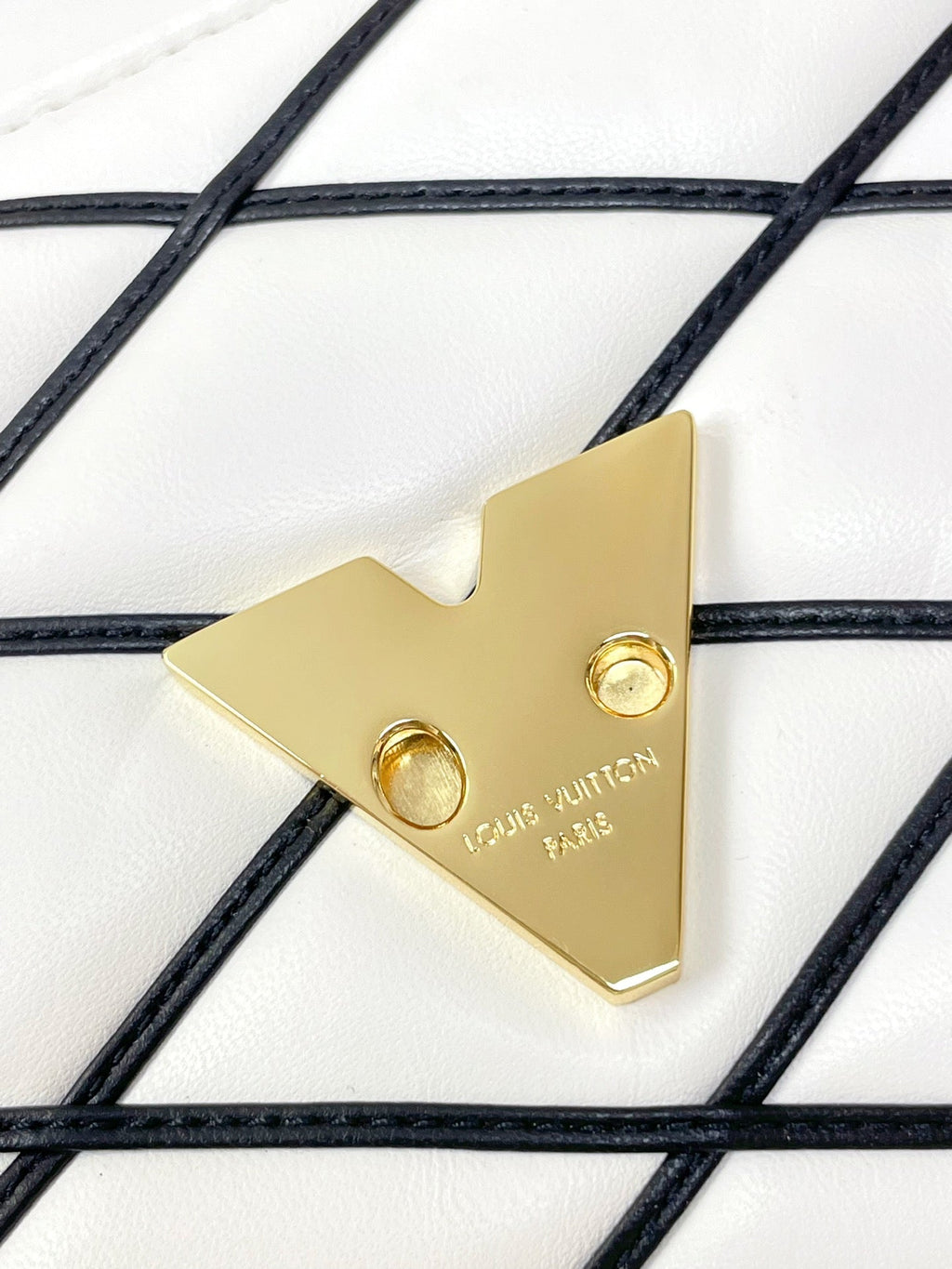 Louis Vuitton GO-14 mm 23 White Black Bag