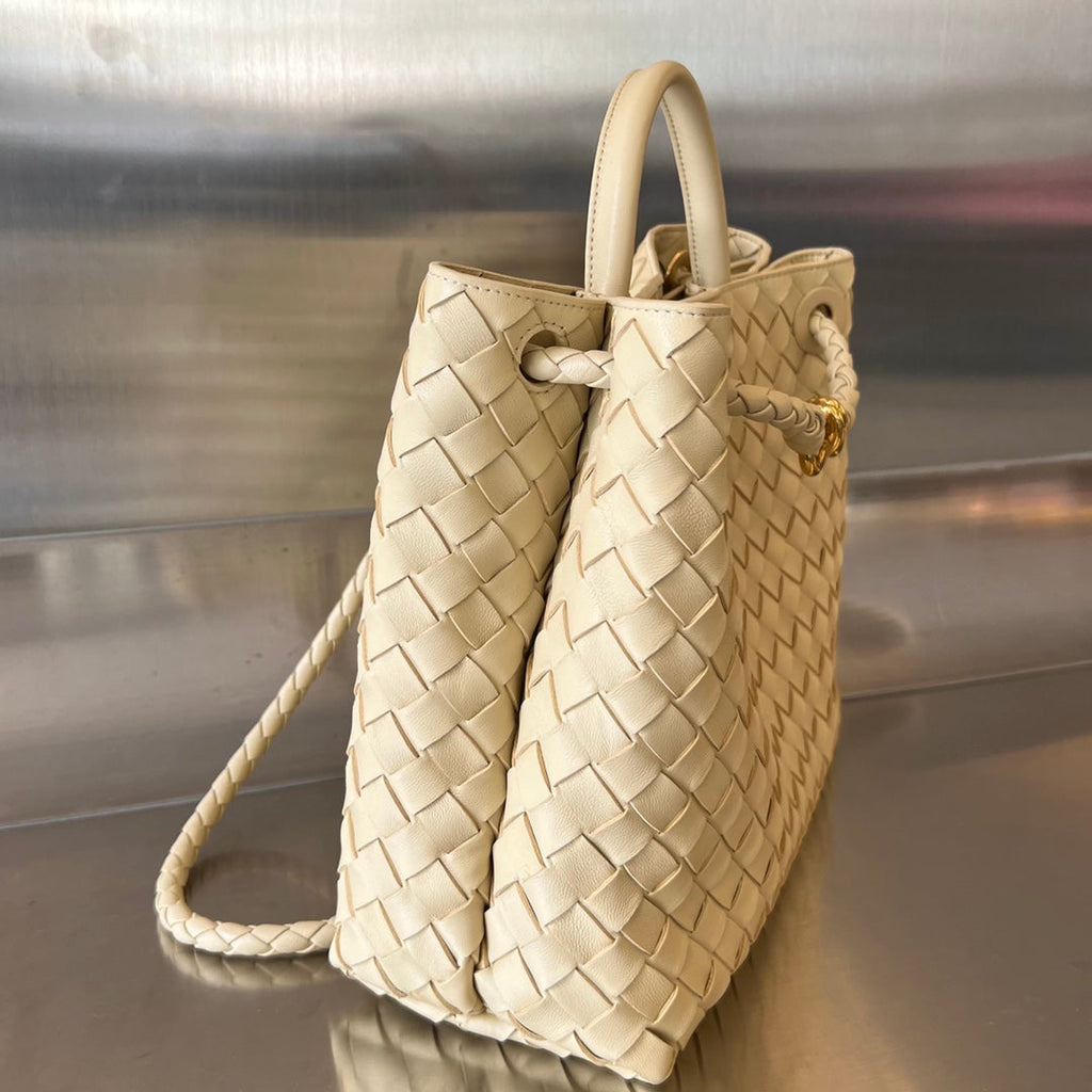 Bottega Veneta Medium Andiamo 32cm Beige Lambskin Bag