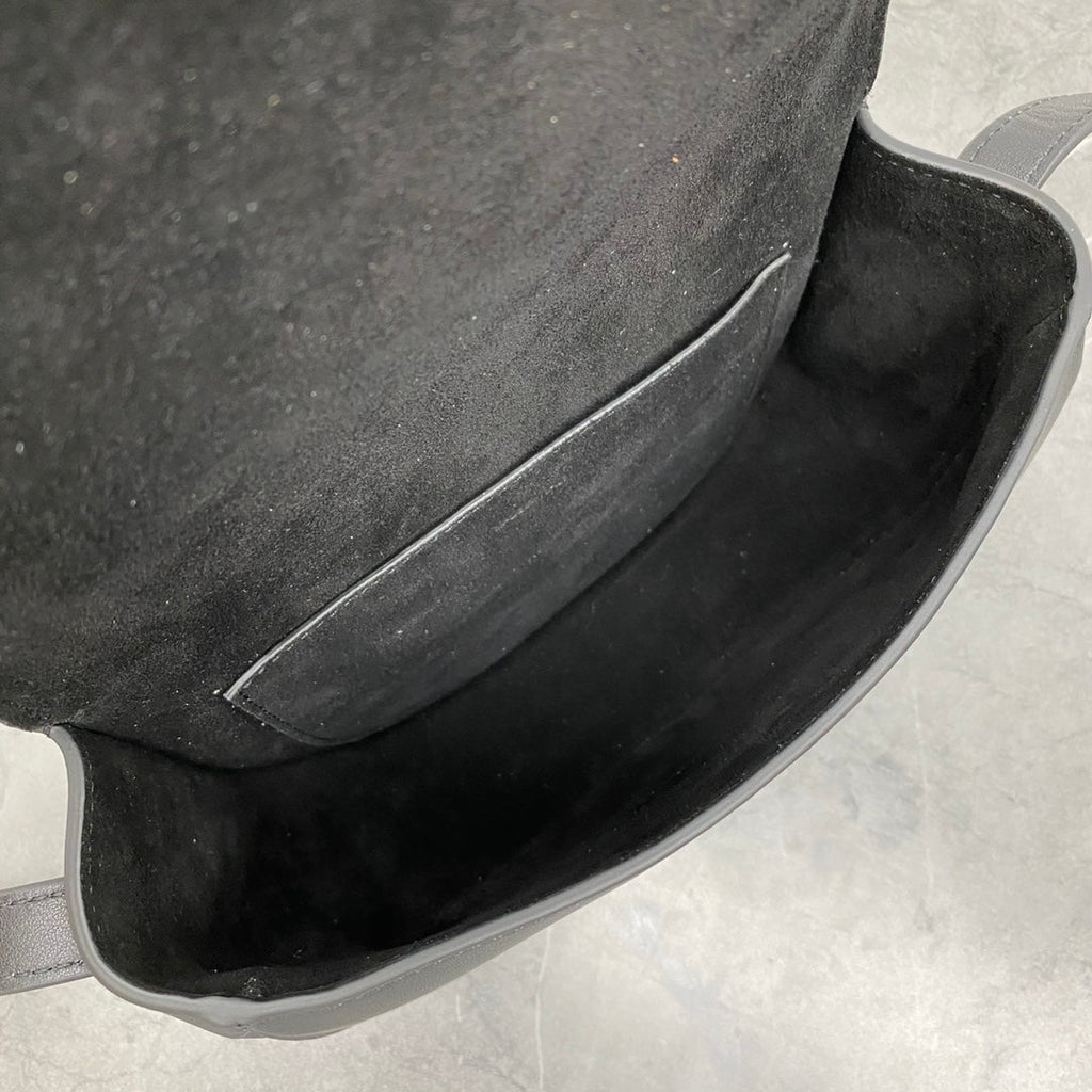 Celine Folco Cuir Triomphe 18 in Black Calfskin Bag