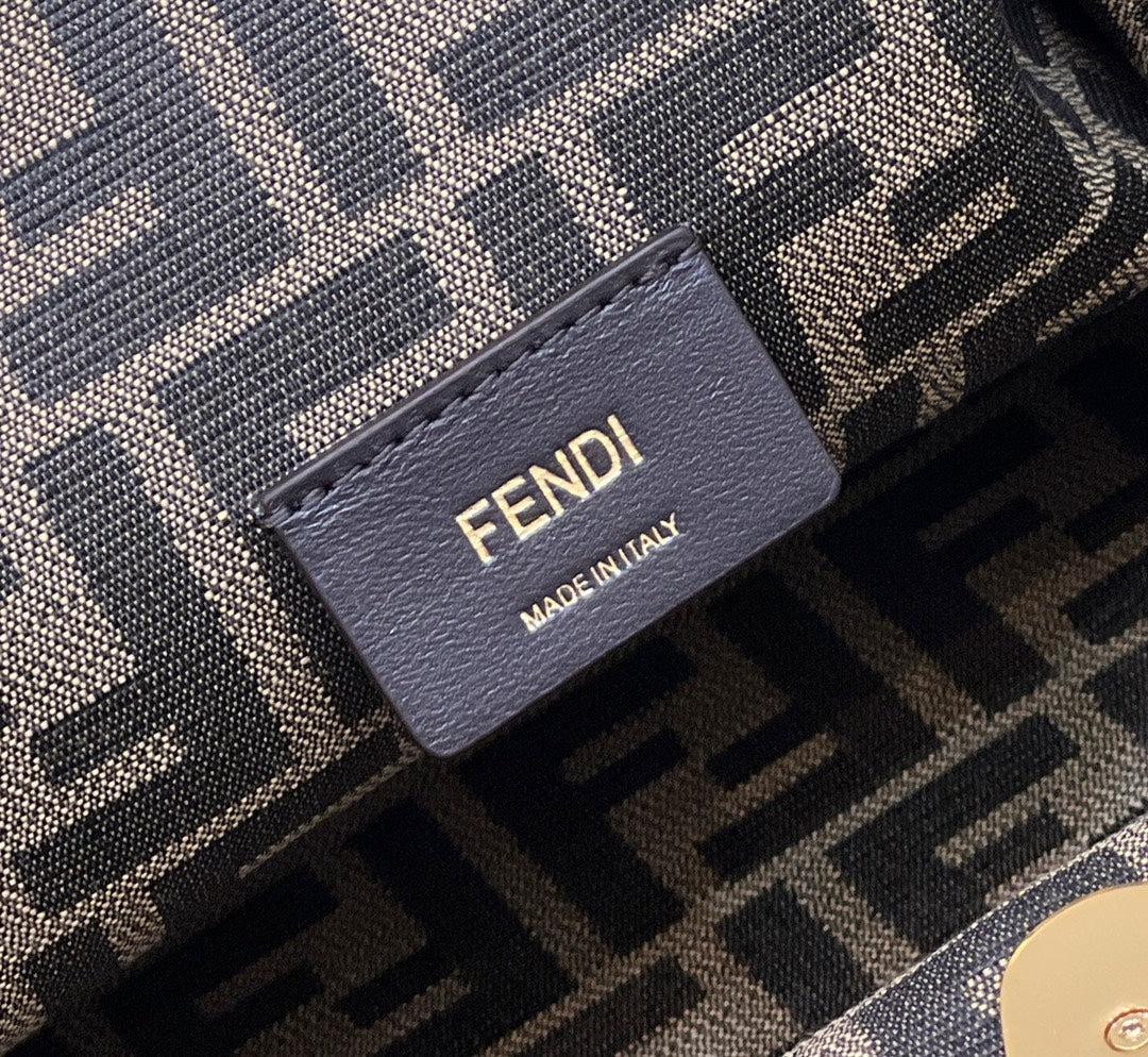 Fendi First Small 32 in White Nappa Leather Bag Gold Hardware