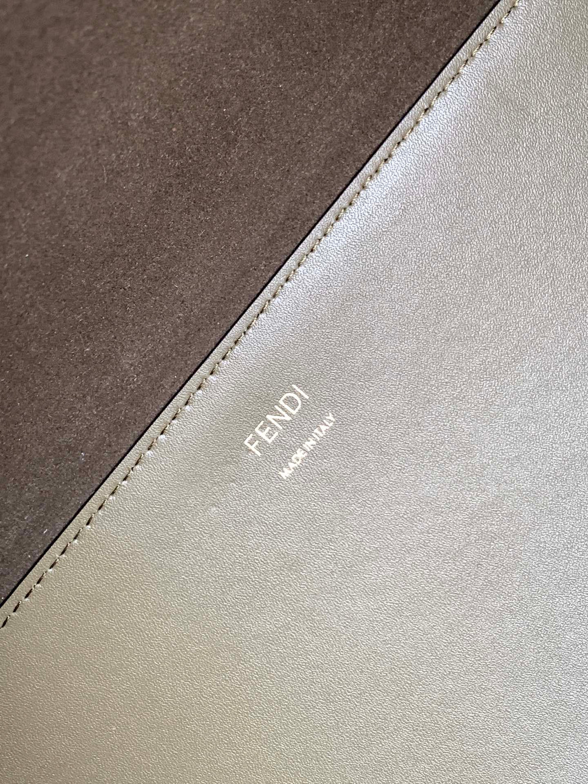 Fendi Fend Sunshine Medium Bag 35 Olive Leather