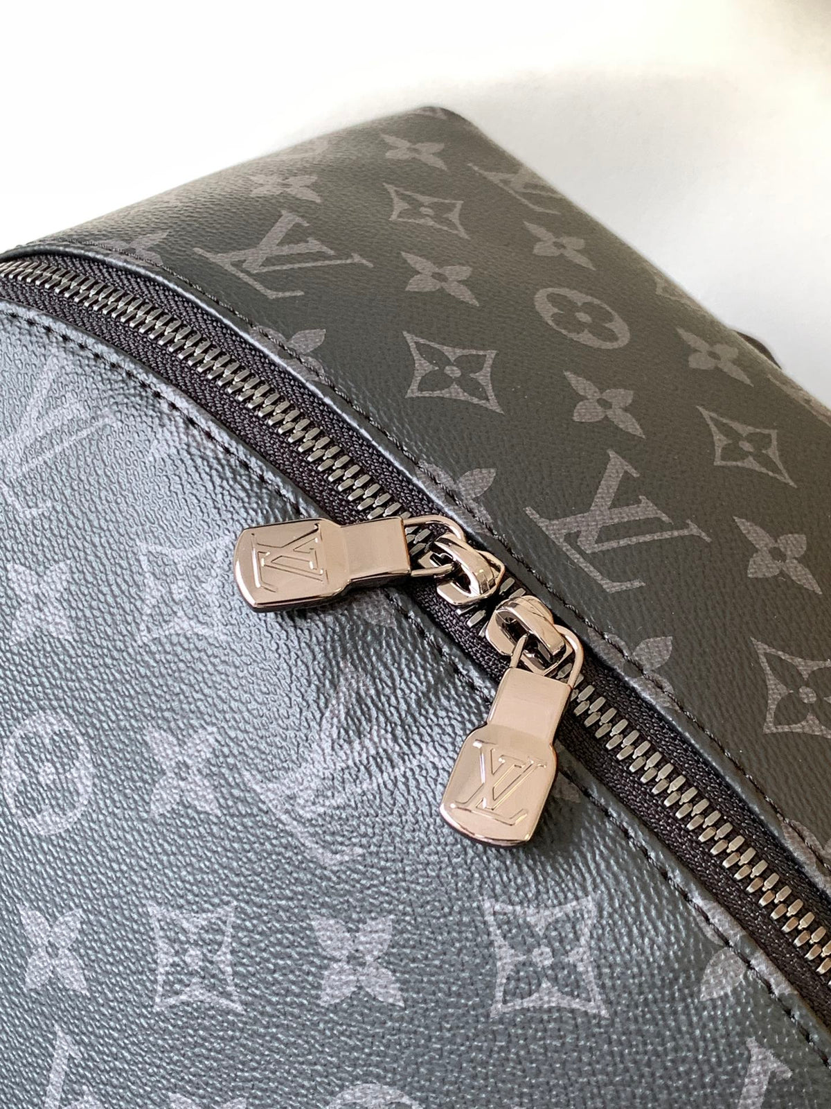 Louis Vuitton Discovery PM Backpack 40 in Black Monogram Eclipse Canvas and Calfskin