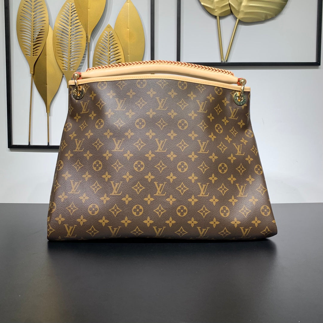 Louis Vuitton Artsy MM 41 in Brown Monogram Canvas Gold Hardware Bag