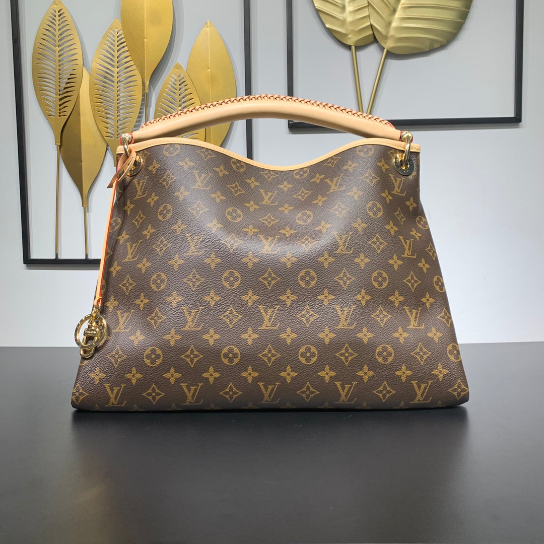 Louis Vuitton Artsy MM 41 in Brown Monogram Canvas Gold Hardware Bag
