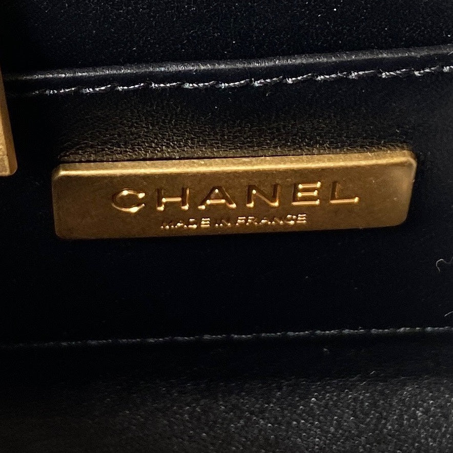 Chanel Small 15 Vanity Case in Black Calfskin Gold Hardware