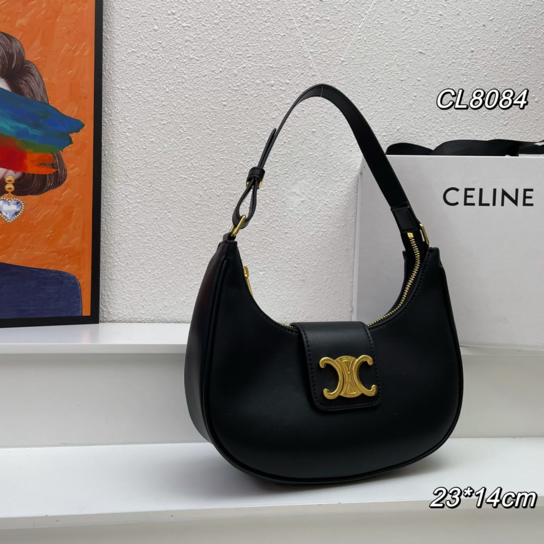 Celine 23 Calfskin Bag Black