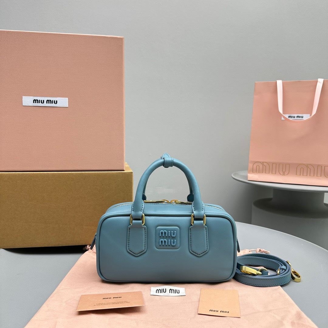 Arcadie Small 22 Bag in Blue Mint Calfskin