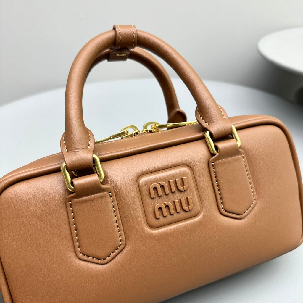 Arcadie Small 22 Bag in Cinnamon Brown Calfskin