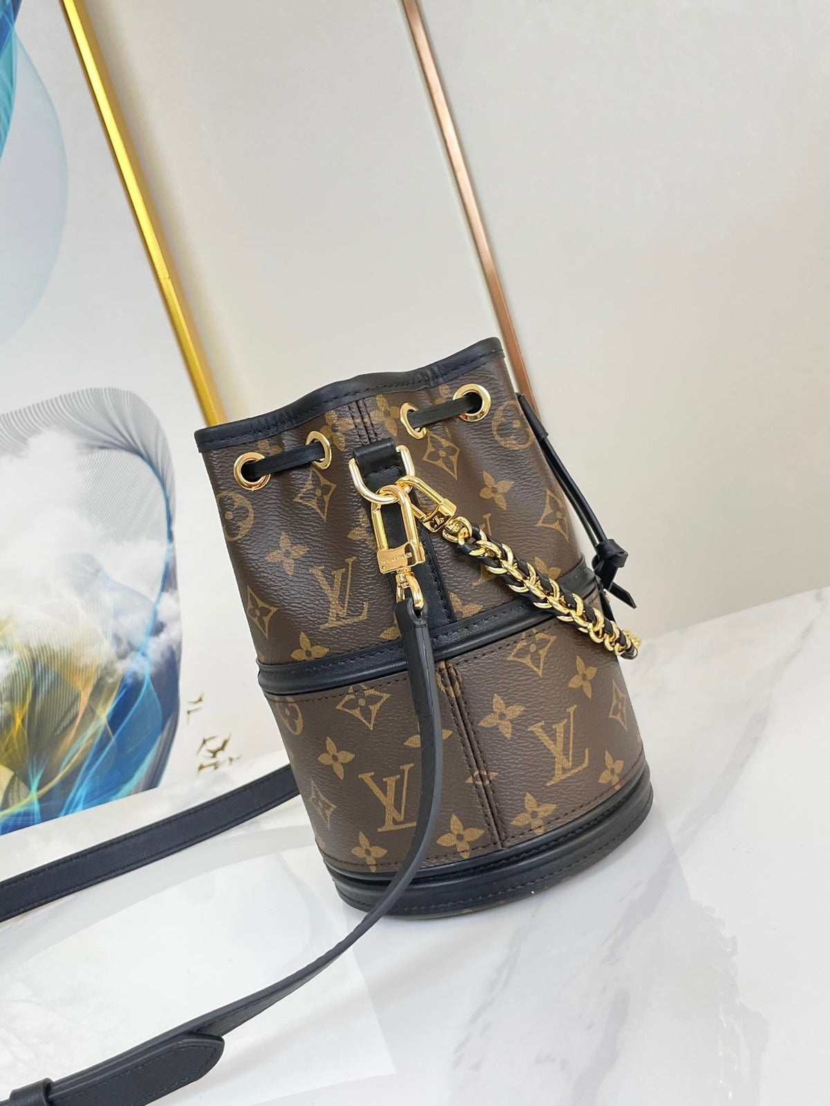 Louis Vuitton Canoé 20 in Brown Monogram Canvas Gold Hardware Bag