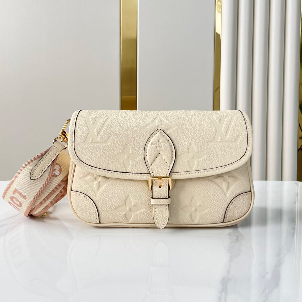Louis Vuitton Diane 23 in Cream Monogram Empreinte Leather Bag