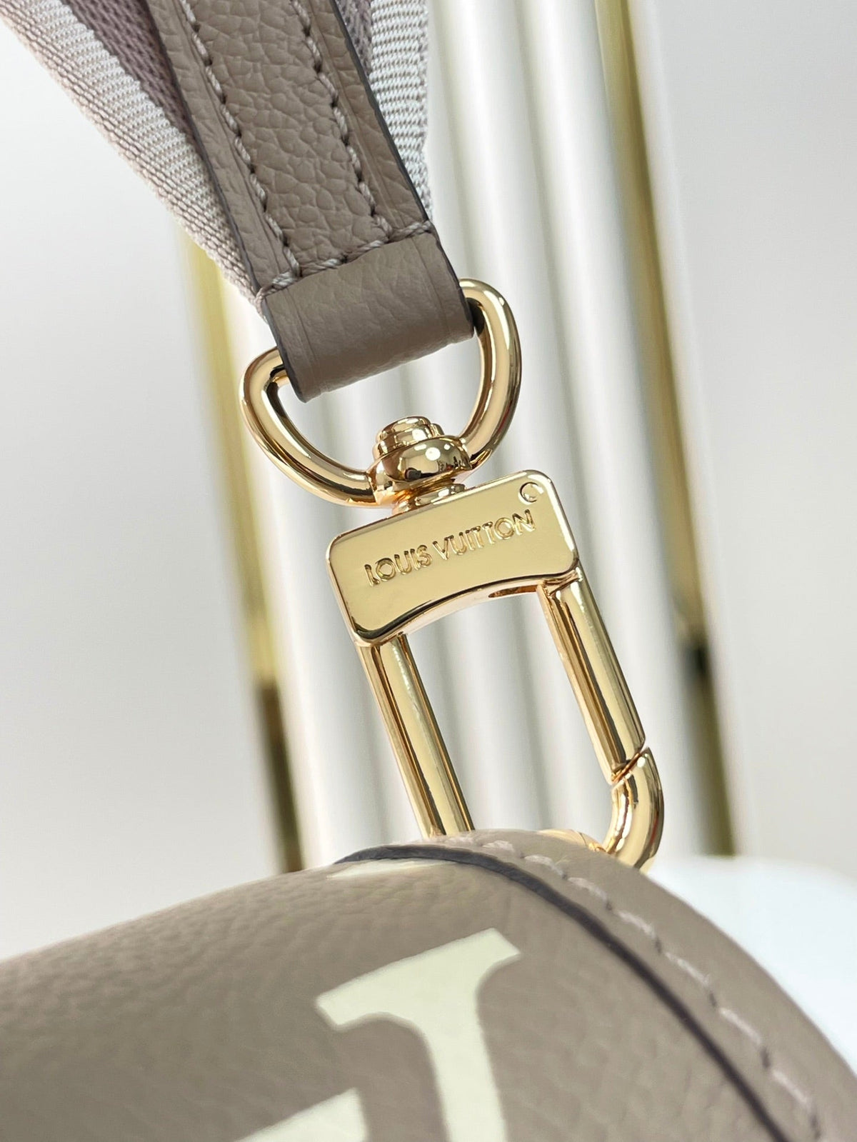 Louis Vuitton Diane 23 in Tourterelle White Monogram Empreinte Leather Bag