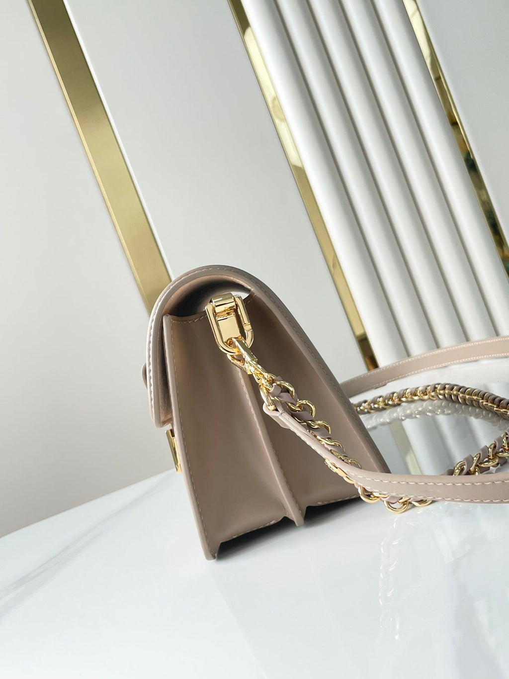 Louis Vuitton Dauphine Mini 20 in Medium Brown Epi Grained Calfskin Gold Hardware Bag