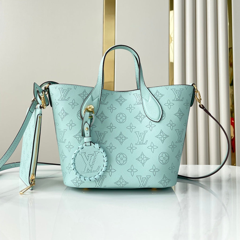 Louis Vuitton Blossom PM 20 in Sky Blue Monogram Perforated Calfskin Bag