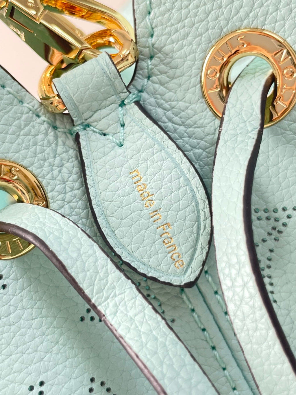 Louis Vuitton Bella 22 in Sky Blue Monogram Perforated Calfskin Bag