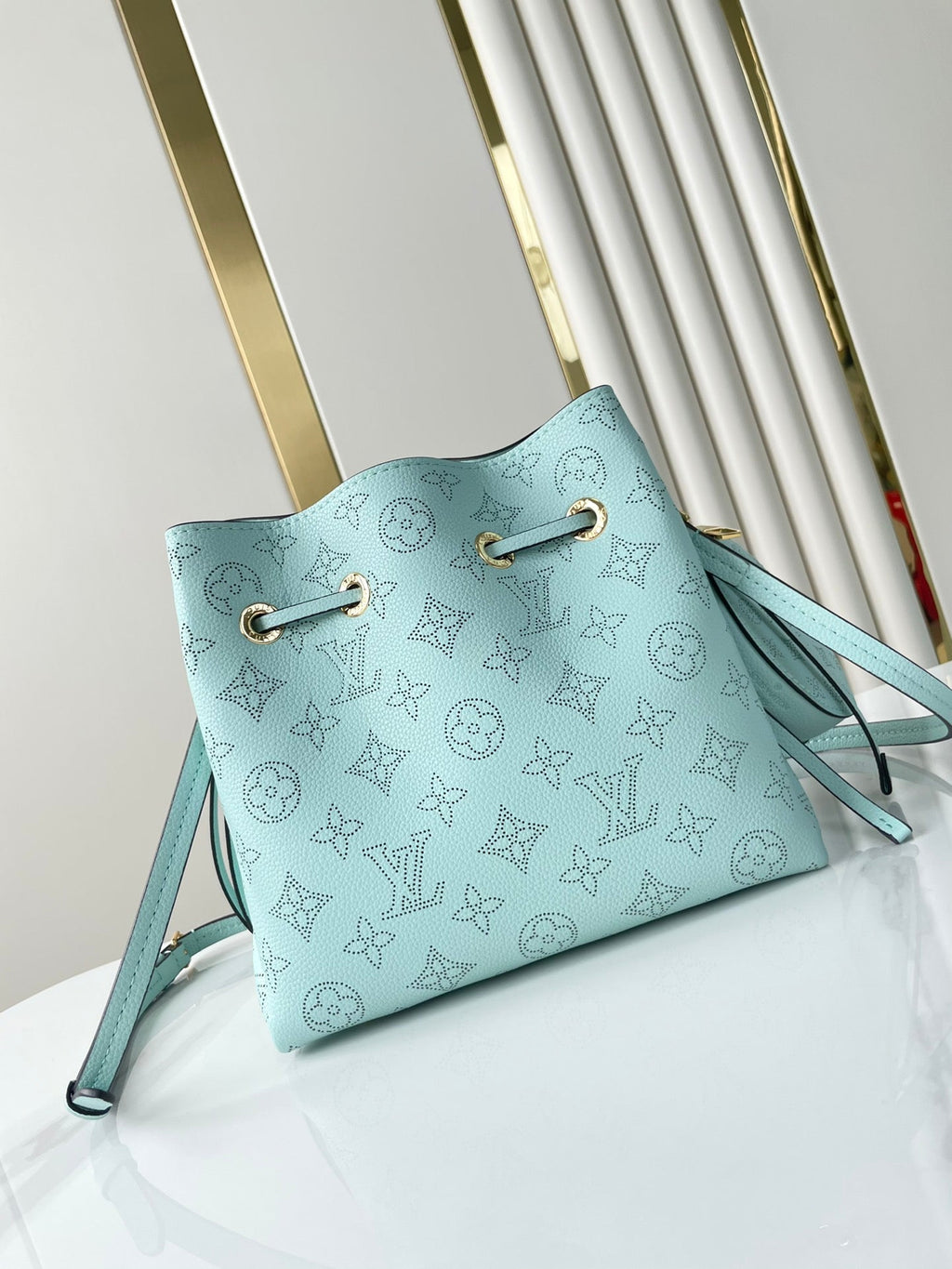 Louis Vuitton Bella 22 in Sky Blue Monogram Perforated Calfskin Bag
