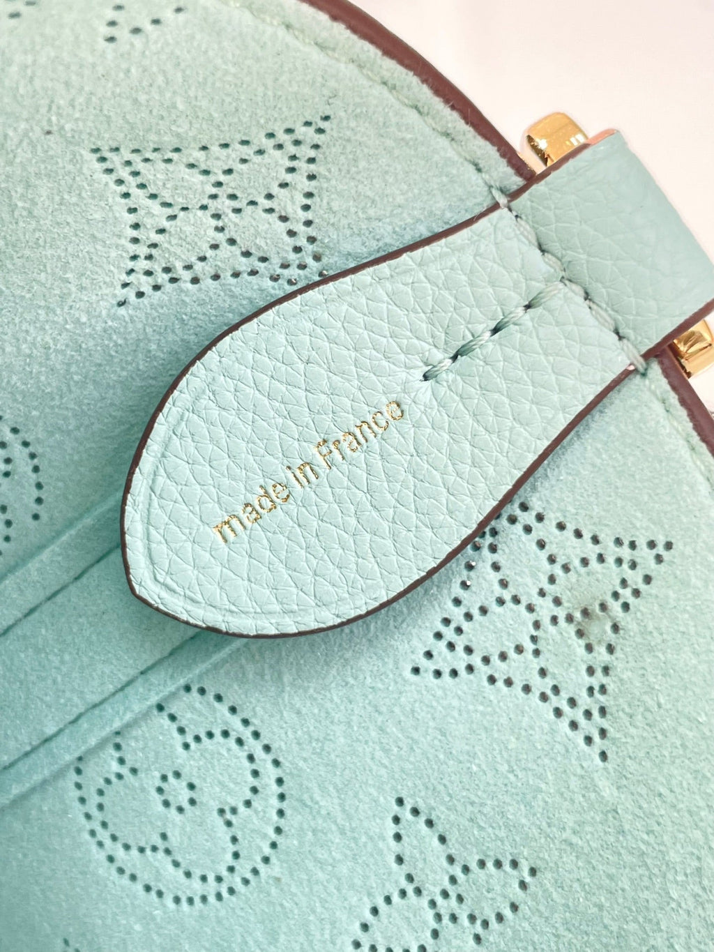 Louis Vuitton Blossom PM 20 in Sky Blue Monogram Perforated Calfskin Bag