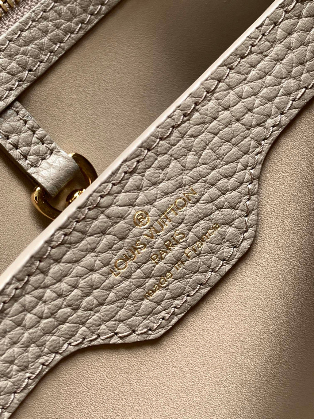 Louis Vuitton Capucines BB 27 in Khaki Brown Taurillon Gold Hardware Bag
