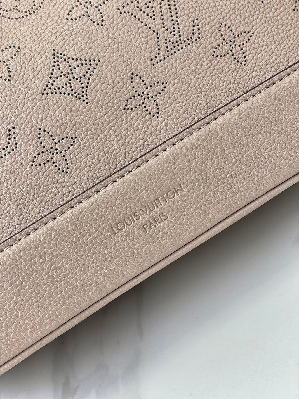 Louis Vuitton Flore 28 in Galet Perforated Calfskin Bag