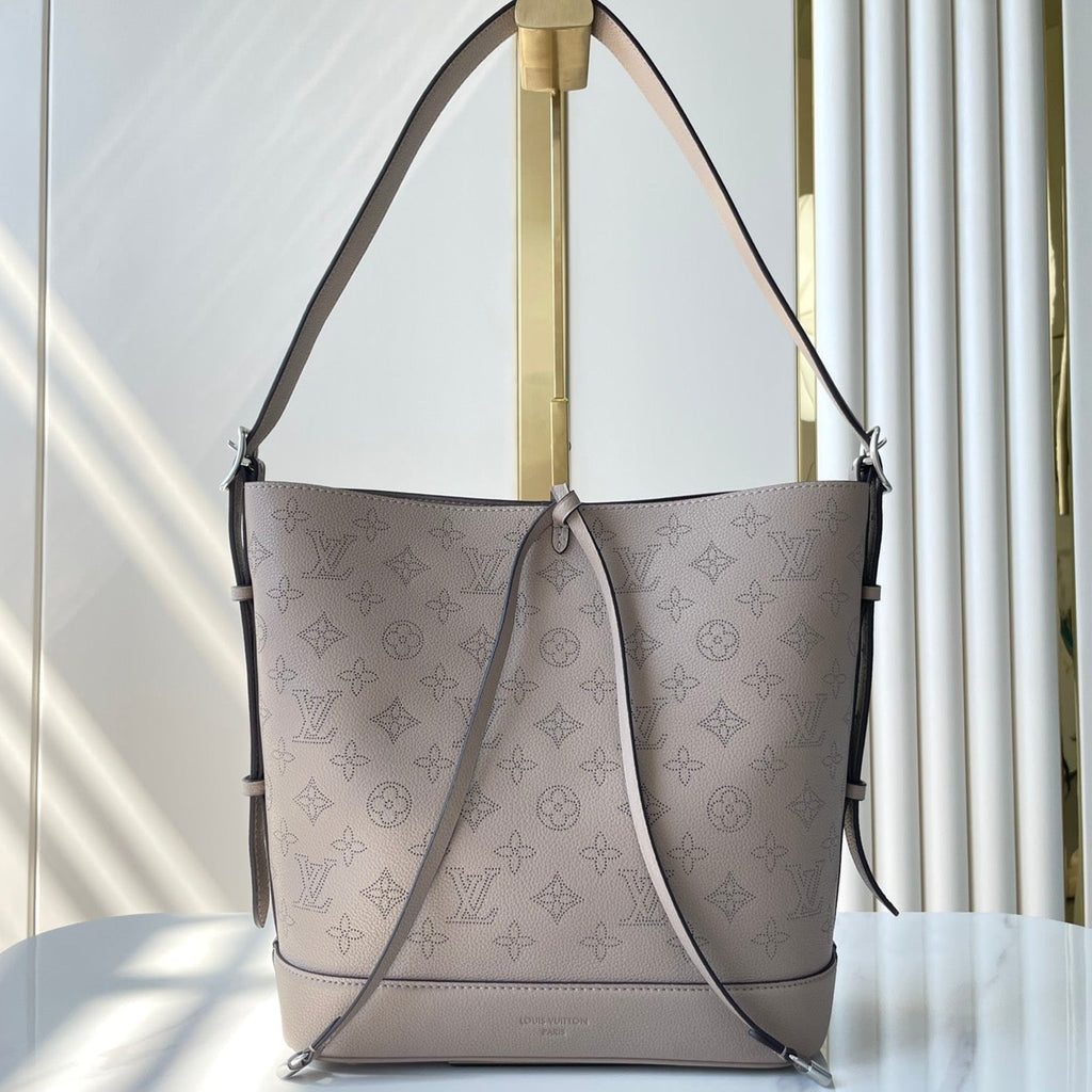 Louis Vuitton Flore 28 in Galet Perforated Calfskin Bag