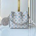 Louis Vuitton Bella 22 in White Perforated Calfskin Silver Hardware Bag