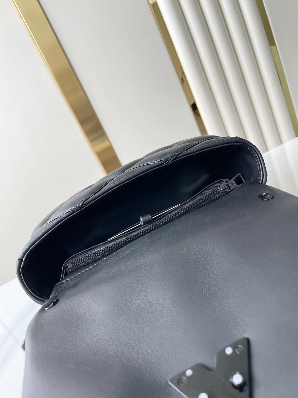 Louis Vuitton GO-14 mm 23 in Black Quilted Lambskin Black Hardware Bag