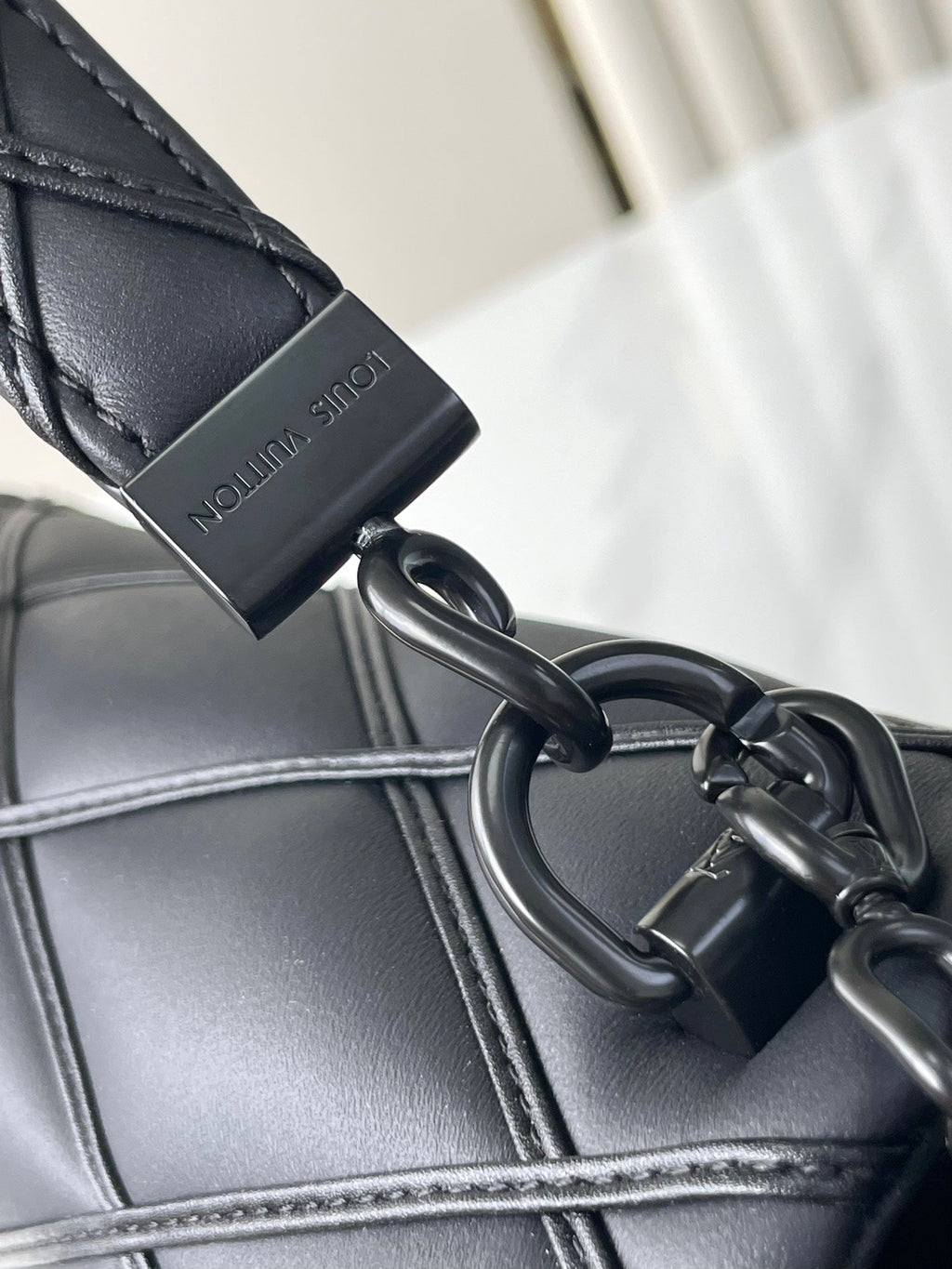Louis Vuitton GO-14 mm 23 in Black Quilted Lambskin Black Hardware Bag