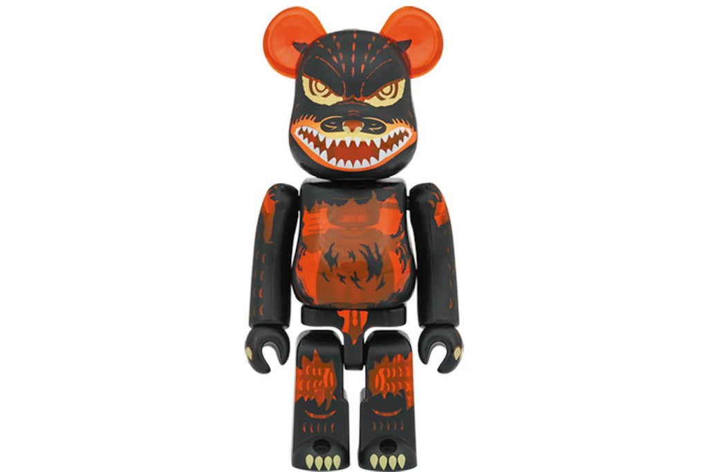 Bearbrick Godzilla VS Destoroyah version Godzilla (Meltdown) 100% & 400% Set Clear Orange Ver. - view 4