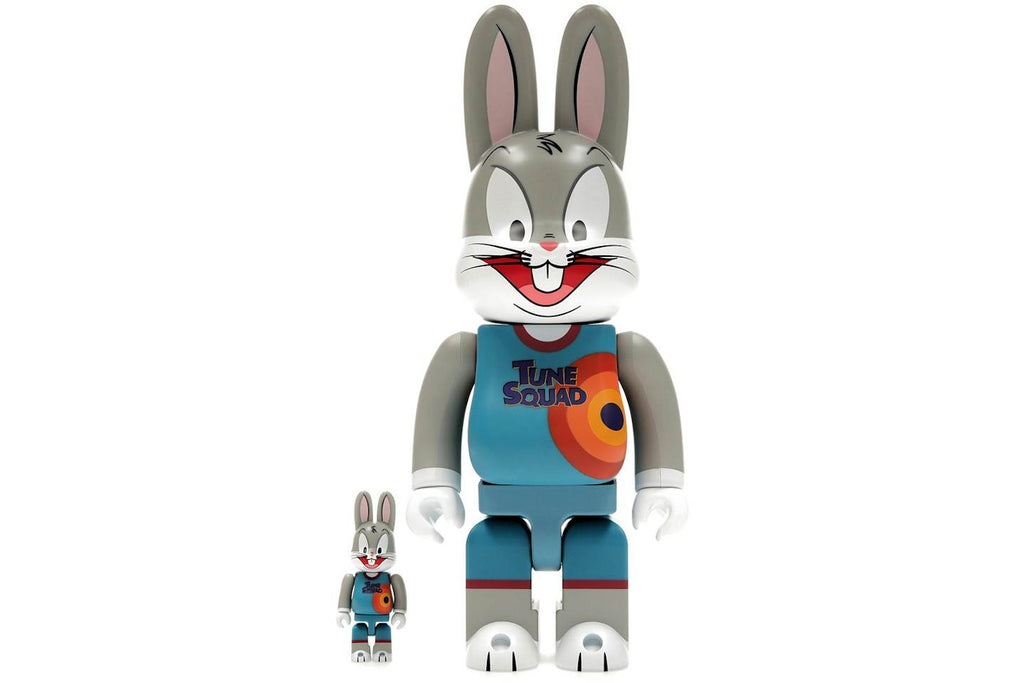 Bearbrick x Space Jam: A New Legacy Rabbrick Bugs Bunny 100% & 400% Set Grey - view 1