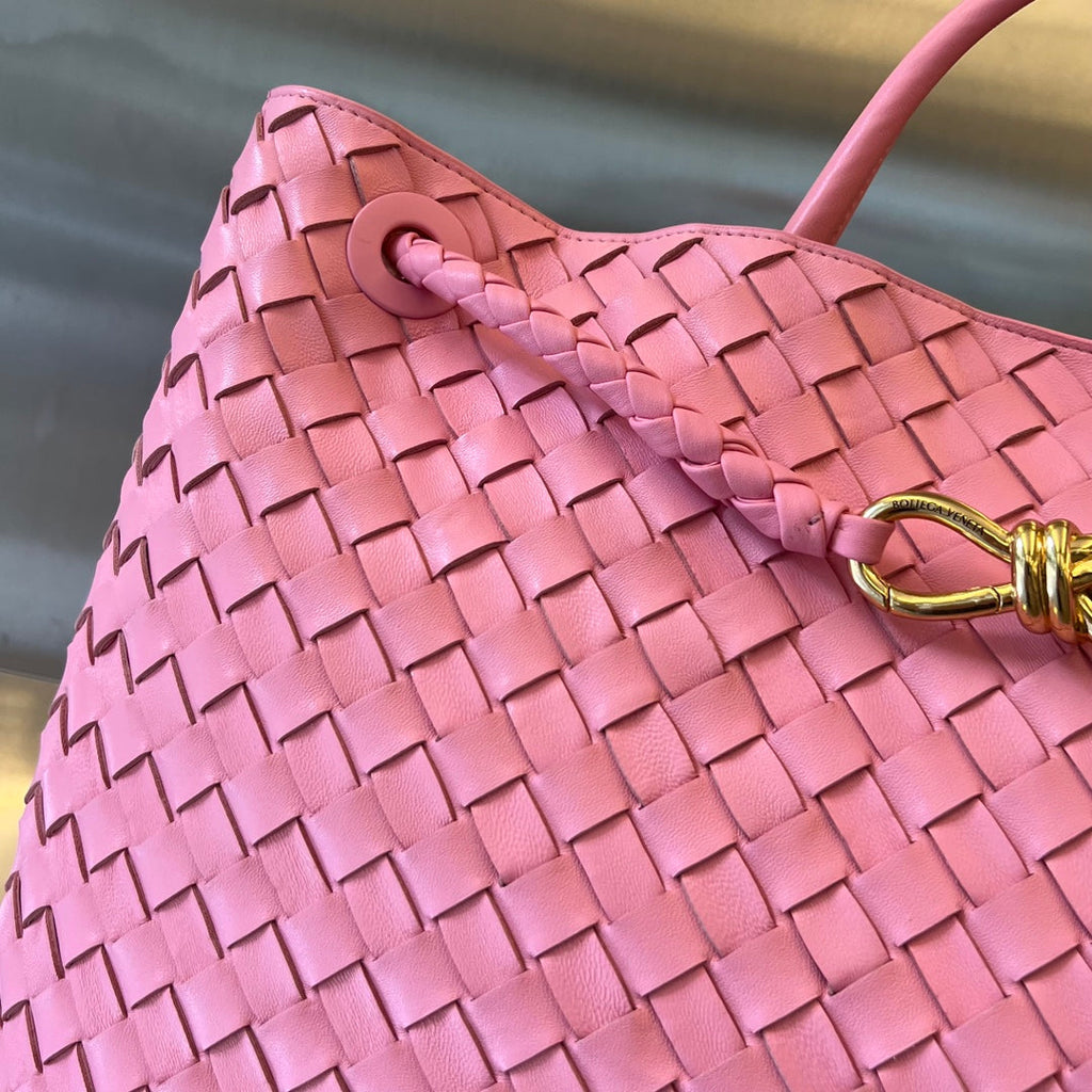 Bottega Veneta Large Andiamo 45cm Pink Lambskin Bag
