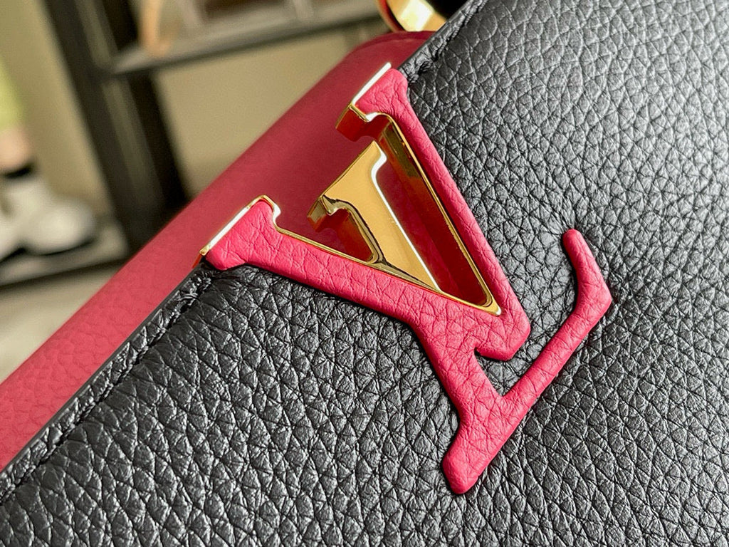 Louis Vuitton Capucines MM 31 Black Gold Hardware Bag