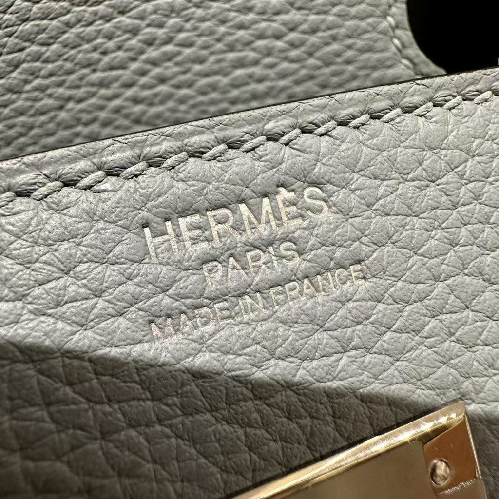 Hermes Birkin 30cm Cloud Blue Togo Leather Silver Hardware Bag