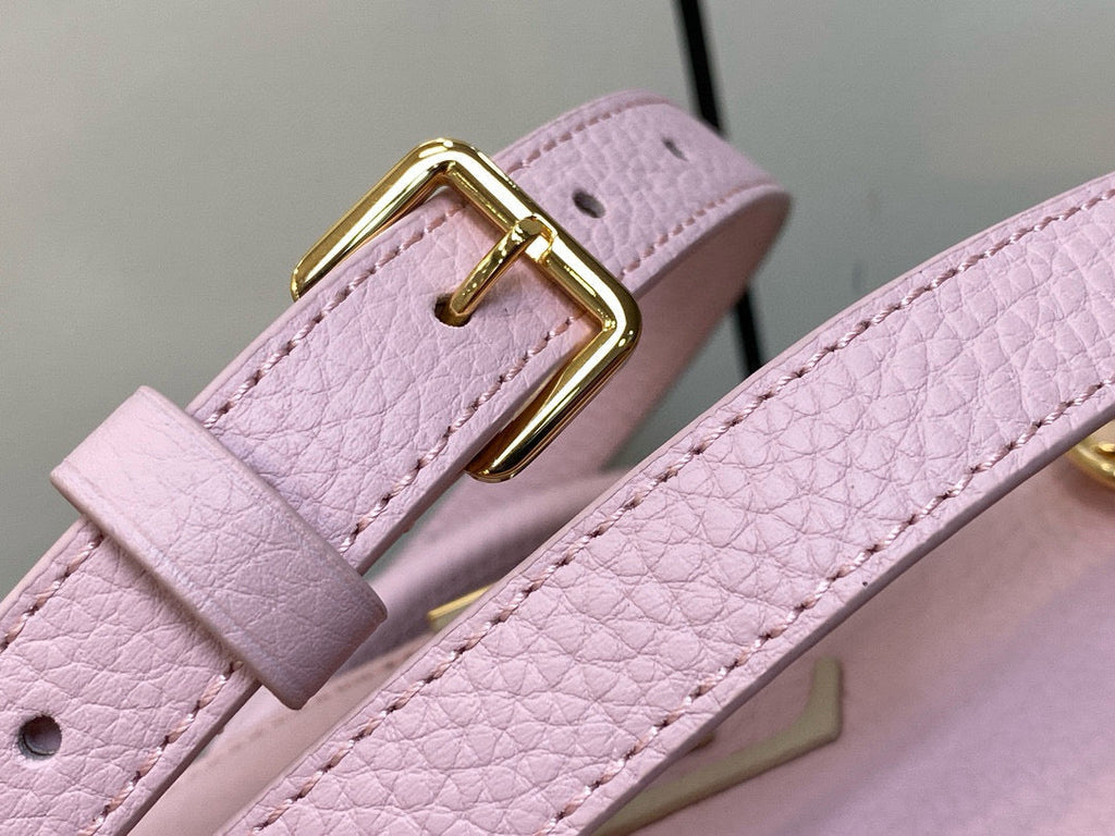 Louis Vuitton Capucines Mini 21 in Light Pink Taurillon Lovelock Gold Hardware Bag