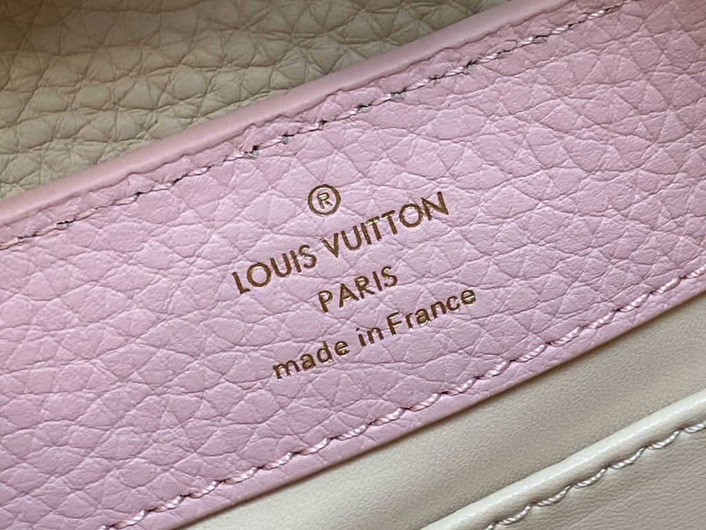 Louis Vuitton Capucines Mini 21 in Light Pink Taurillon Lovelock Gold Hardware Bag