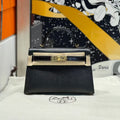 Hermes Kelly Mini 19 Black Togo Lether Gold Hardware Bag