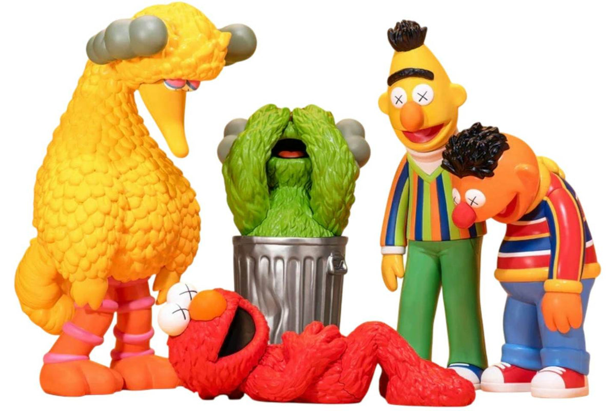 KAWS & Sesame Street Vinyl Figures Set of 5