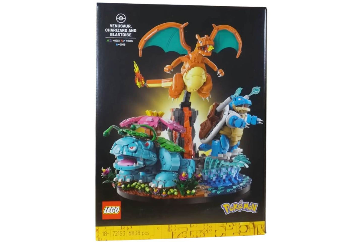 LEGO Pokemon Venusaur Charizard and Blastoise Set #72153