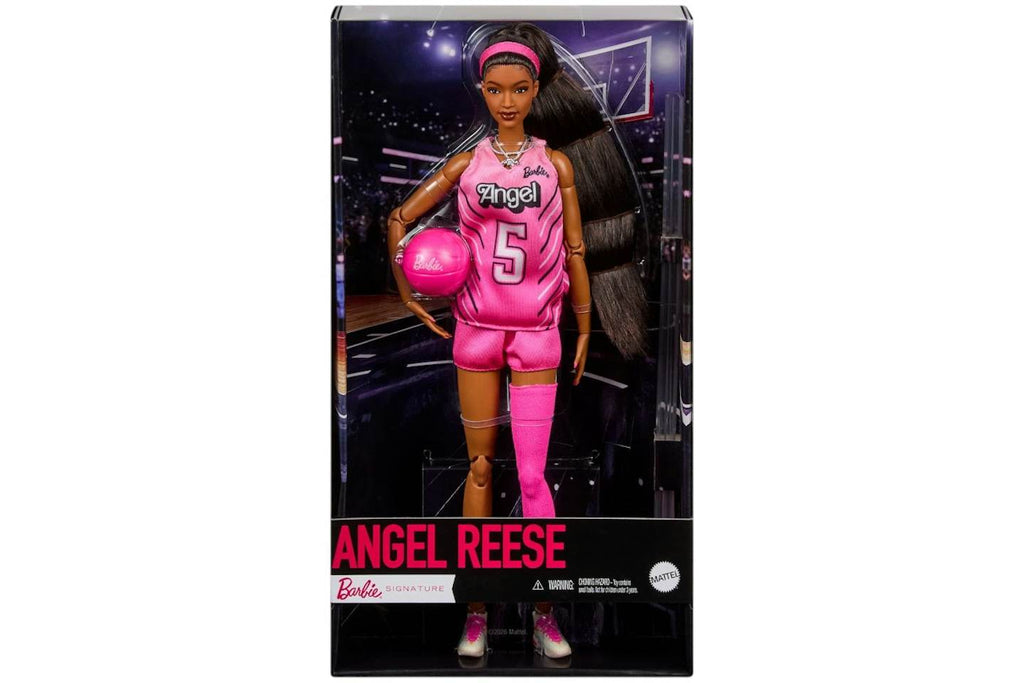 Mattel Barbie Signature Role Models Angel Reese Doll Figure Pink - view 1