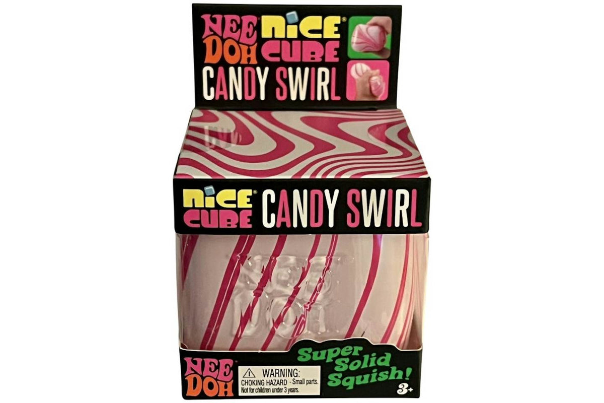 NeeDoh Candy Swirl Nice Cube Squishy Fidget Toy