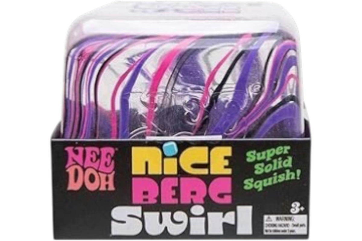 NeeDoh Jumbo Swirl Nice Berg Squishy Fidget Toy Purple